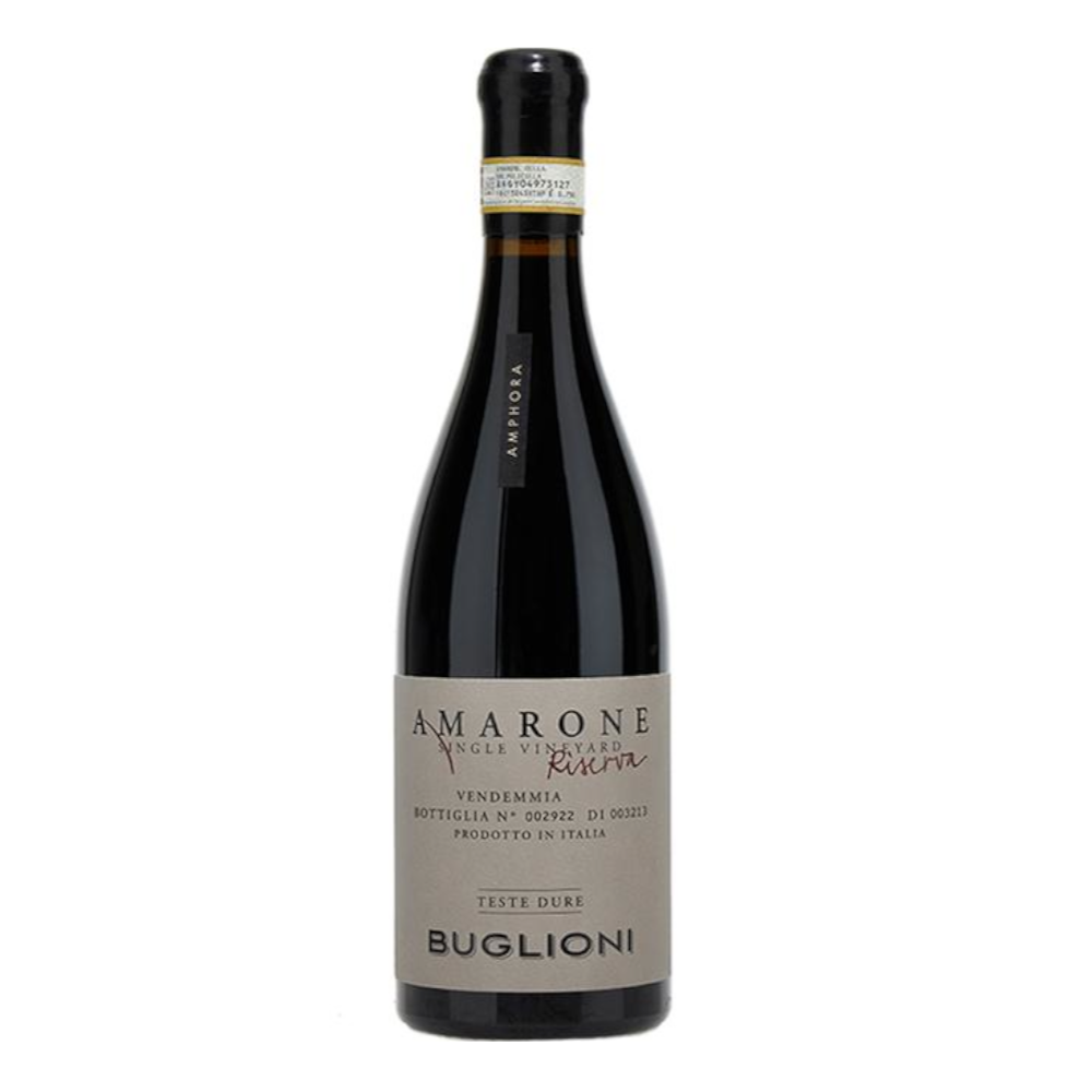 Wino Teste Dure Amarone Amphora 2015 17% czerwone wytrawne 750 ml