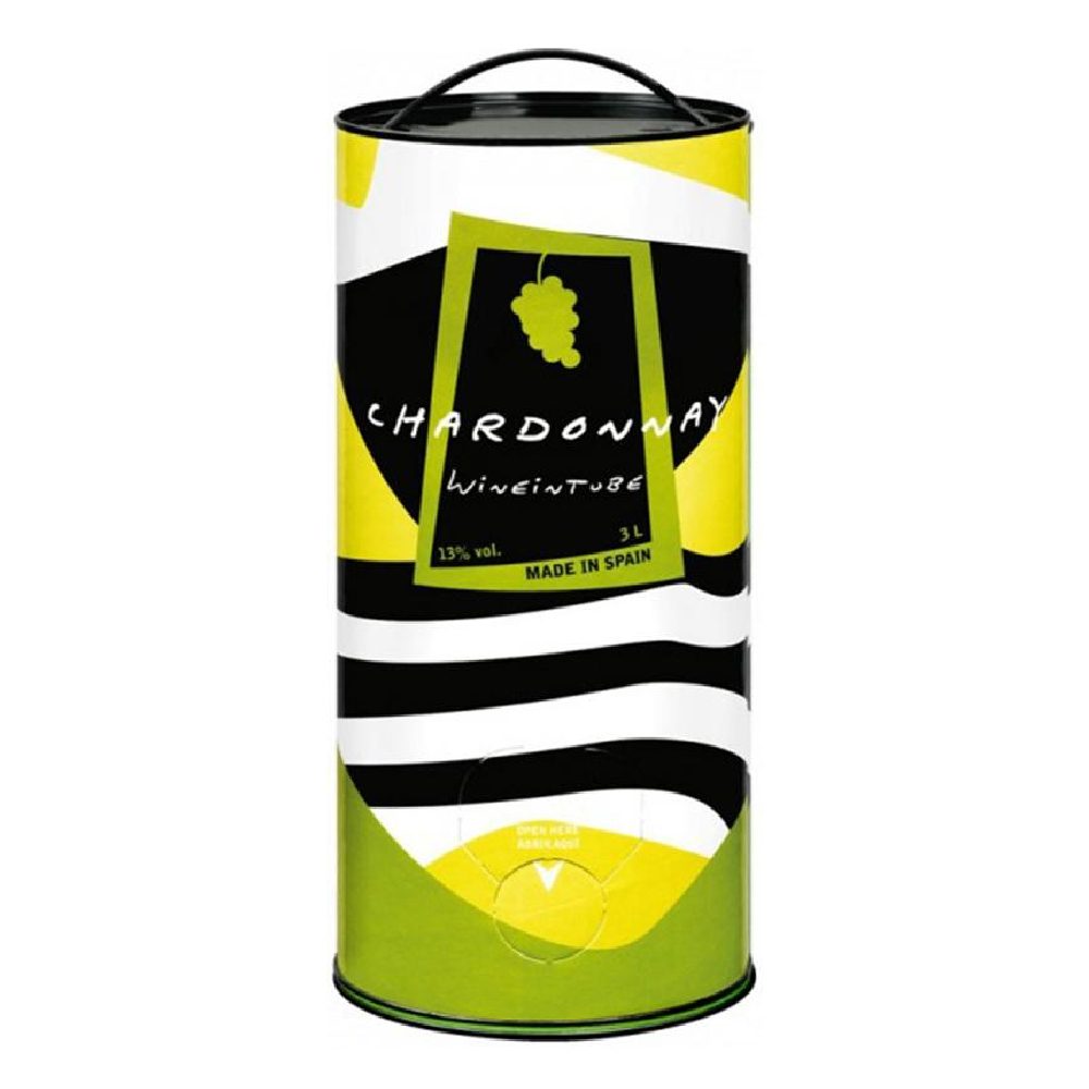 Wino Wine-in-tube Chardonnay 13% białe wytrawne 3000 ml