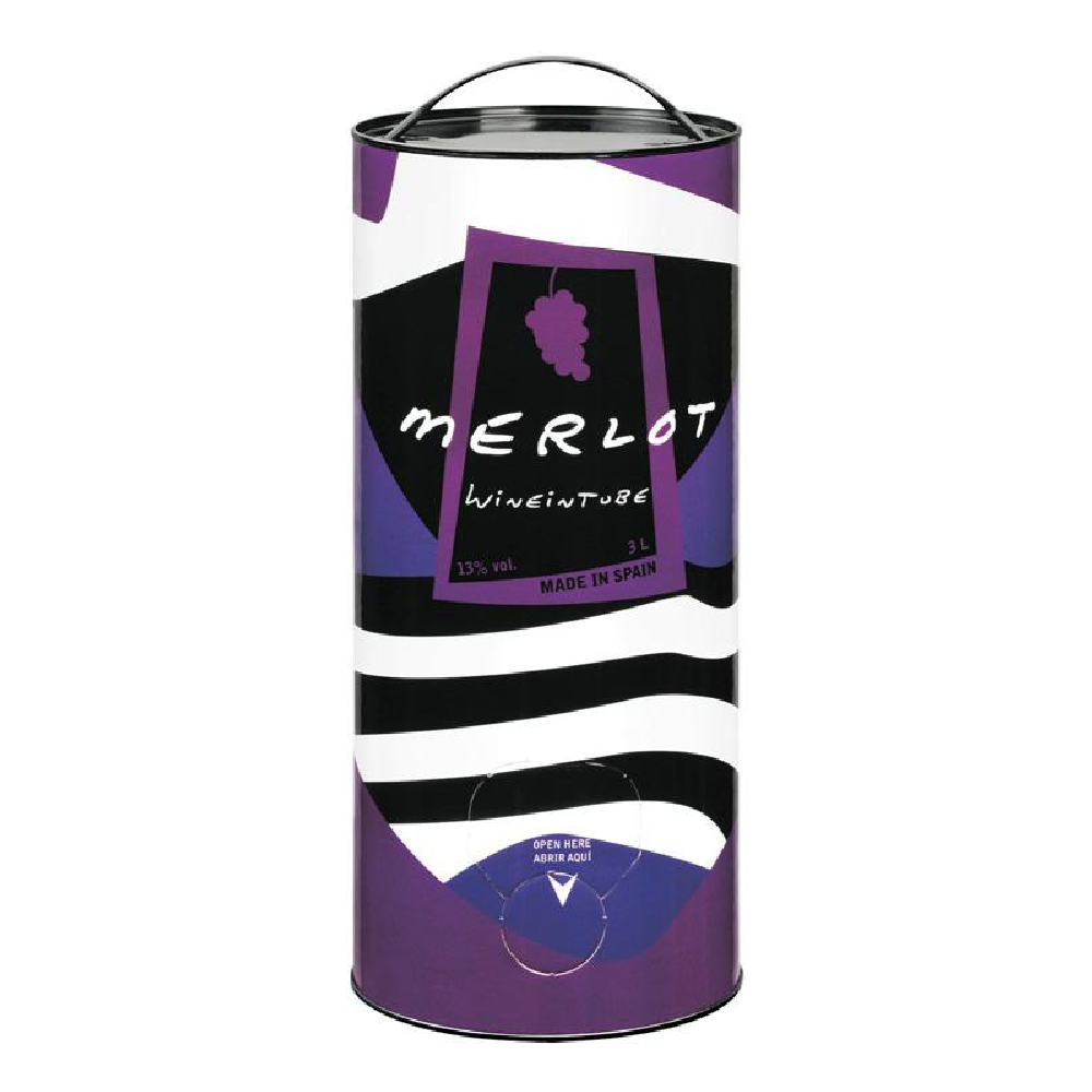 Wino Wine-in-tube Merlot 13% białe wytrawne 3000 ml