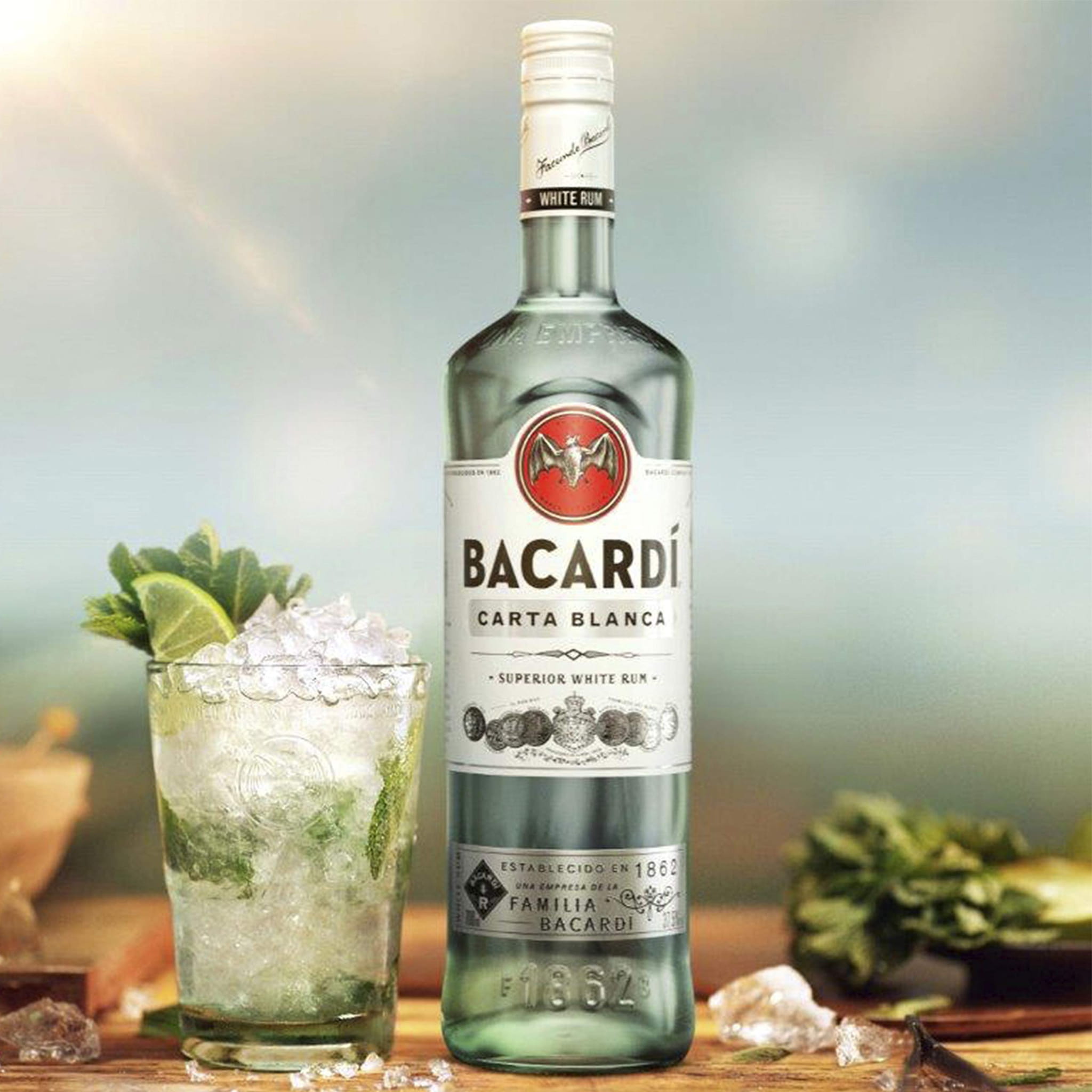 Rum Bacardi Carta Blanca  37,5% 700 ml